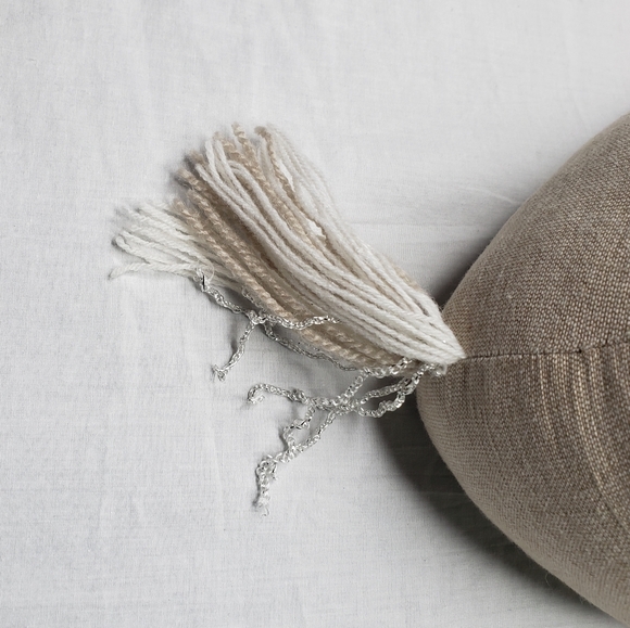 Chambray Stuffed Lion 14" Cotton - Picture 3 of 9